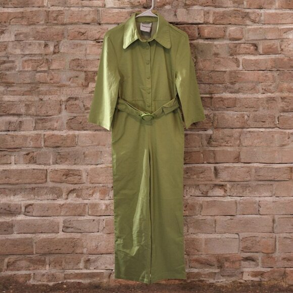 House of Sunny Golden Years Coveralls‎ Grass Green SZ 4 Jumpsuit - Picture 3 of 9